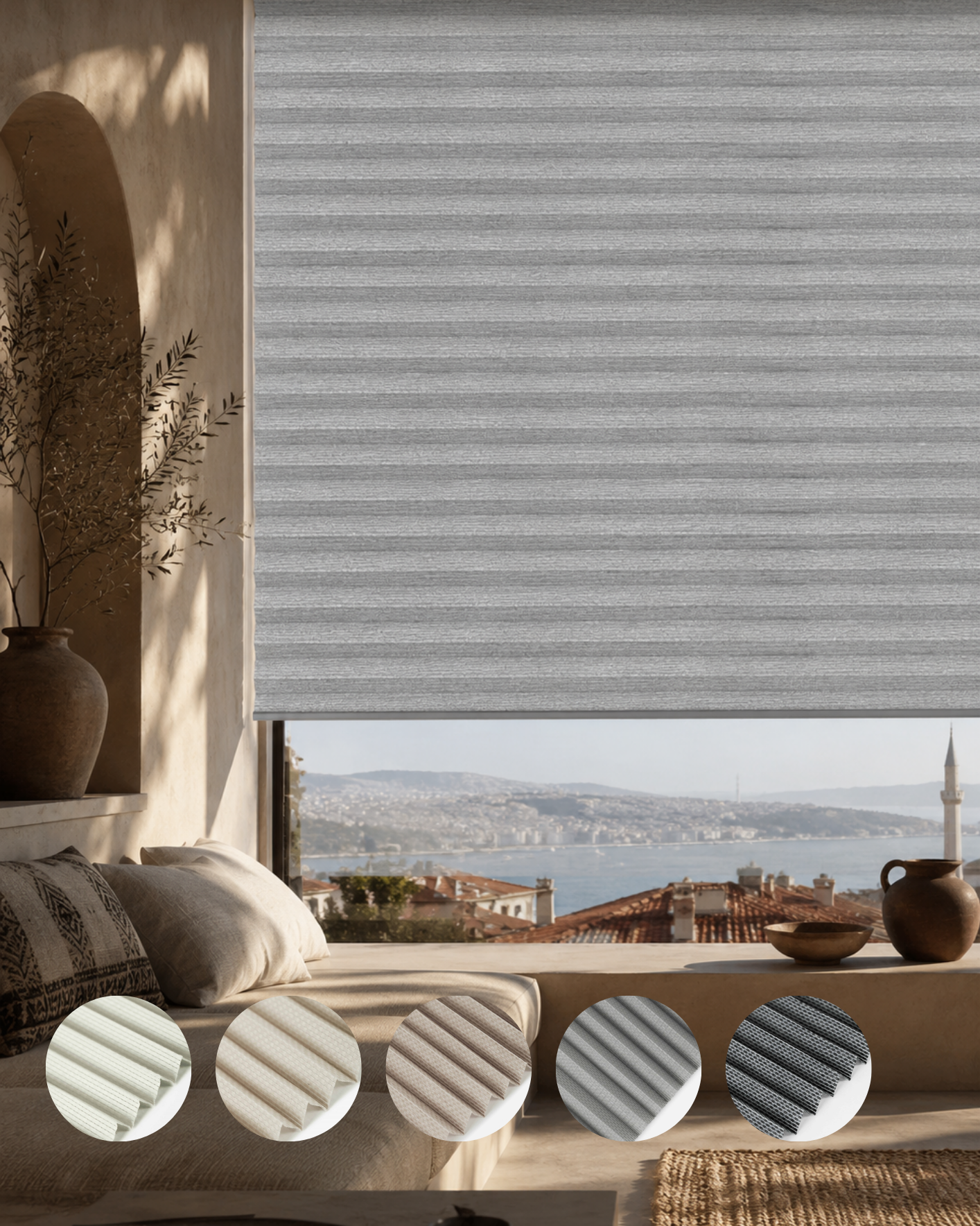 Daffodil Pleated Blinds