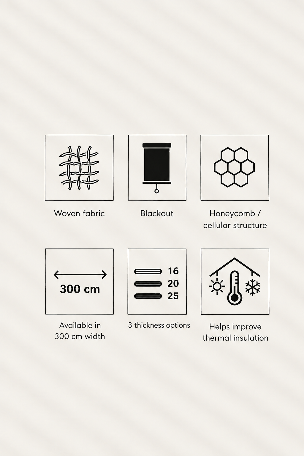 HAWK Honeycomb Woven Blackout Fabrics