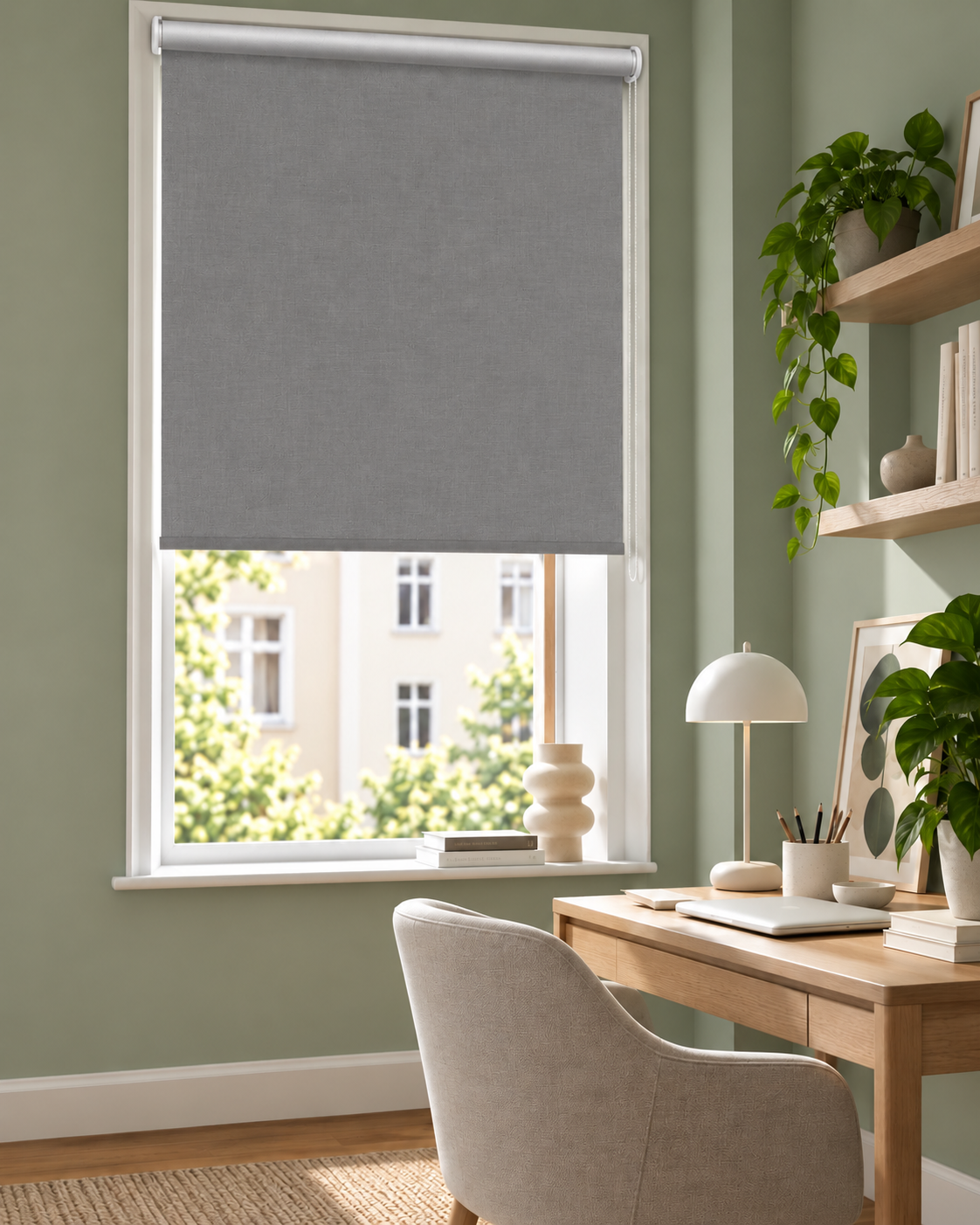 Blackout roller blind fabric