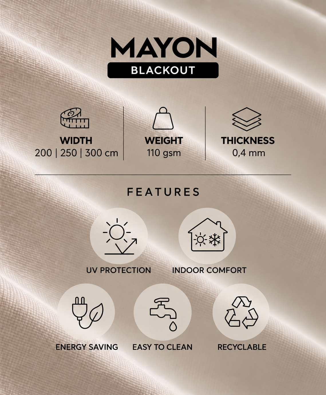 MAYON Roller Blind