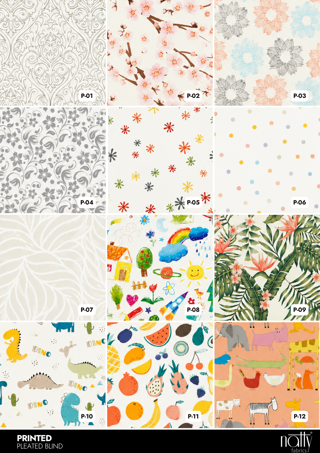 Printed Pleated Blind