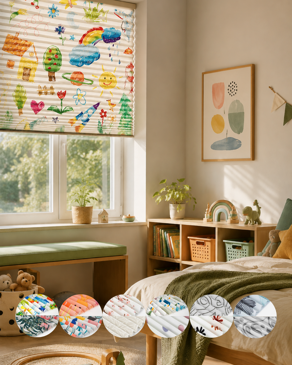 Printed Pleated Blind