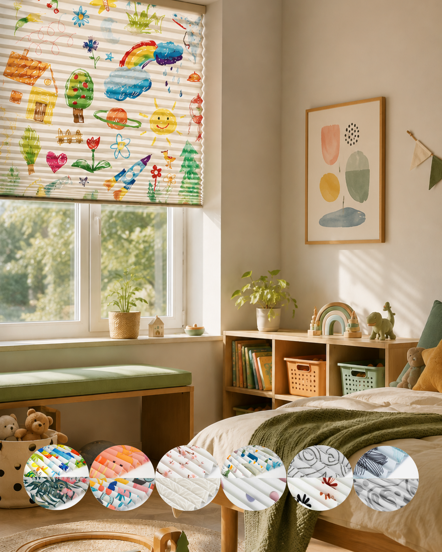 Printed Pleated Blind