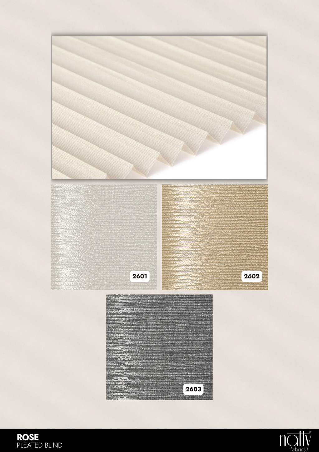Rose Pleated Blind