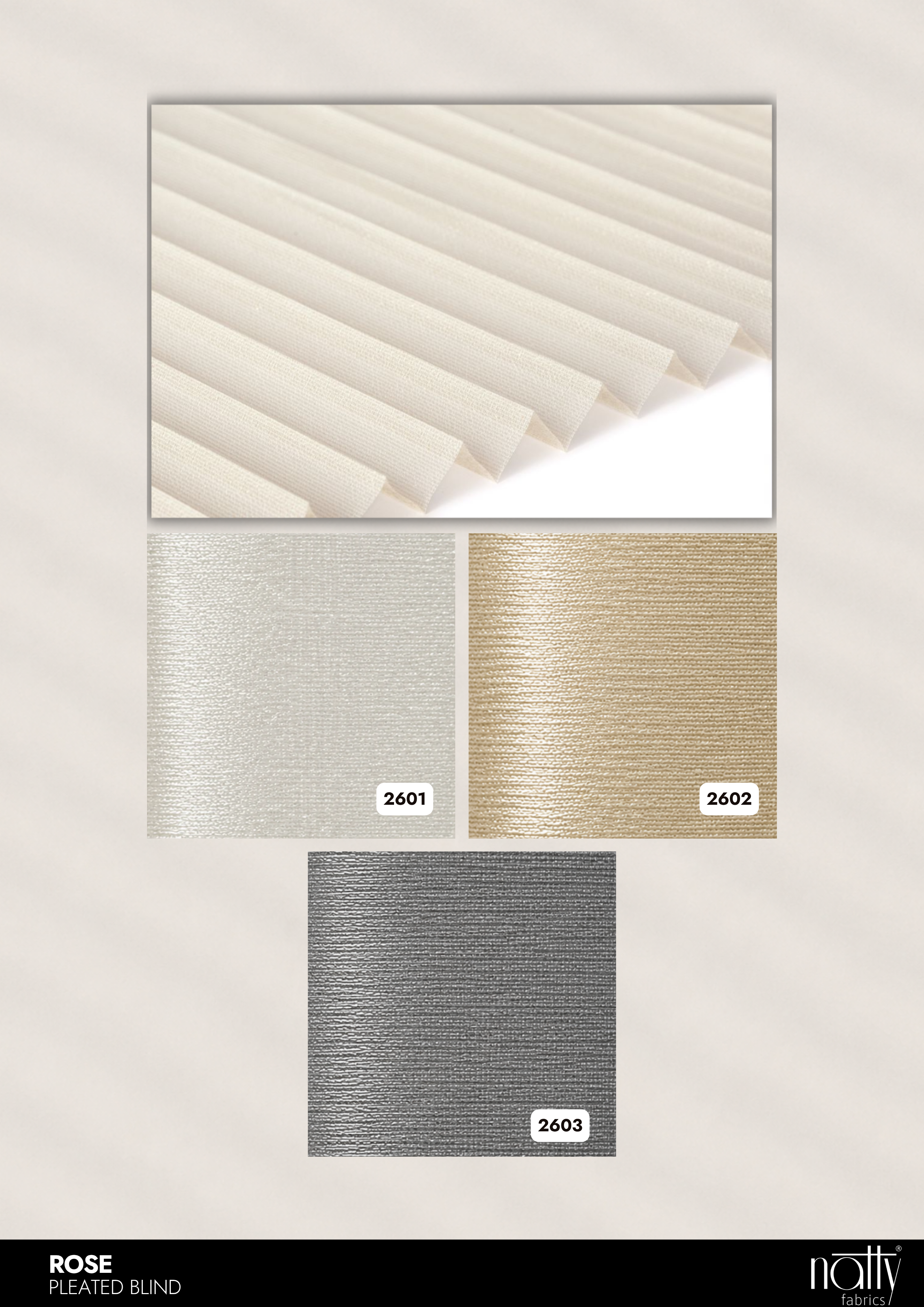 Rose Pleated Blind