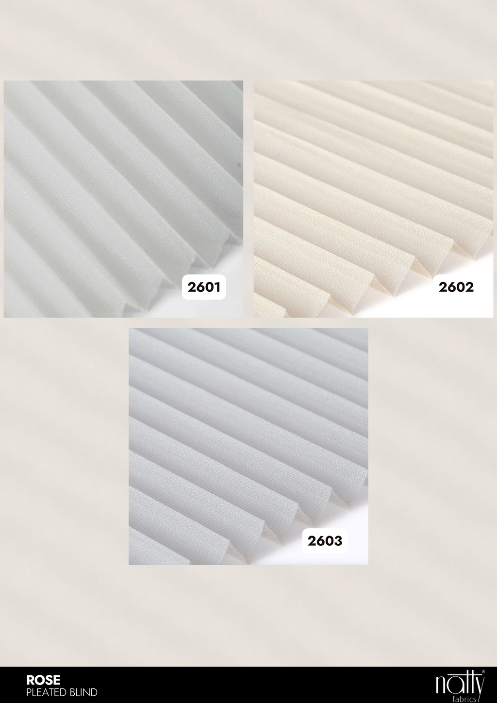 Rose Pleated Blind