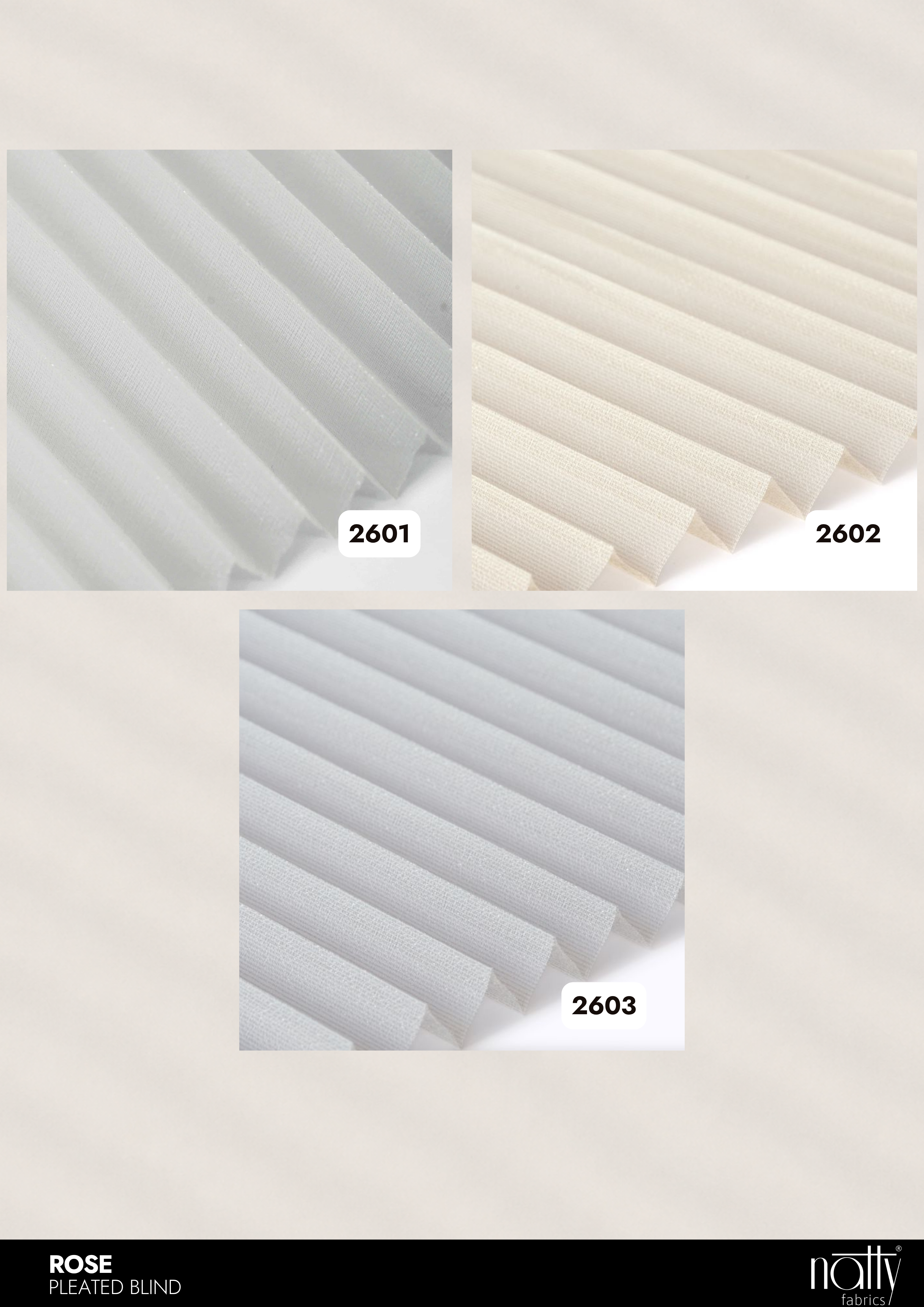 Rose Pleated Blind