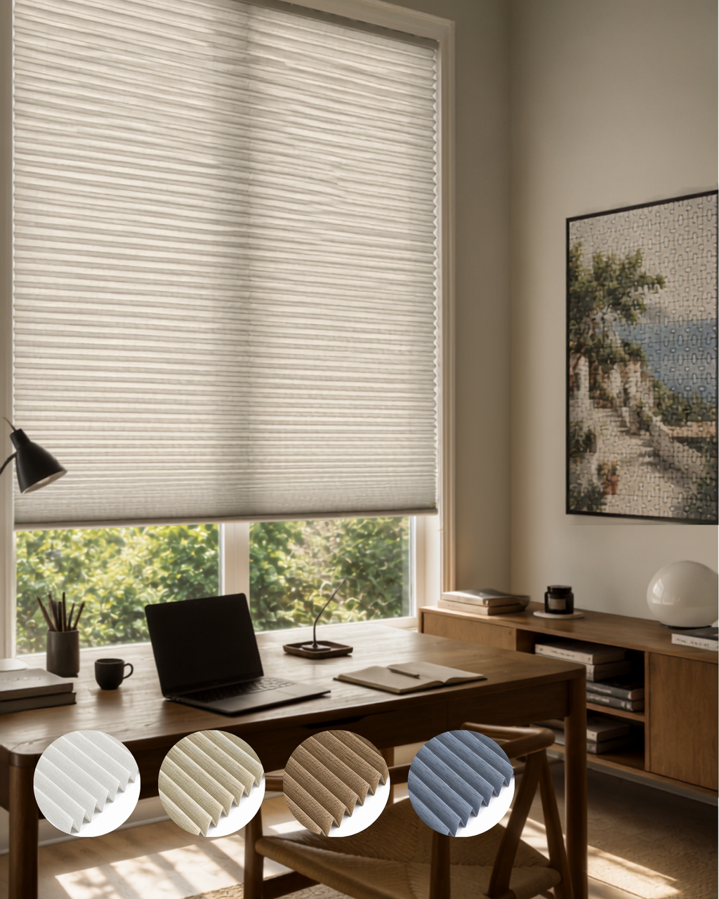Swan Pleated Blind