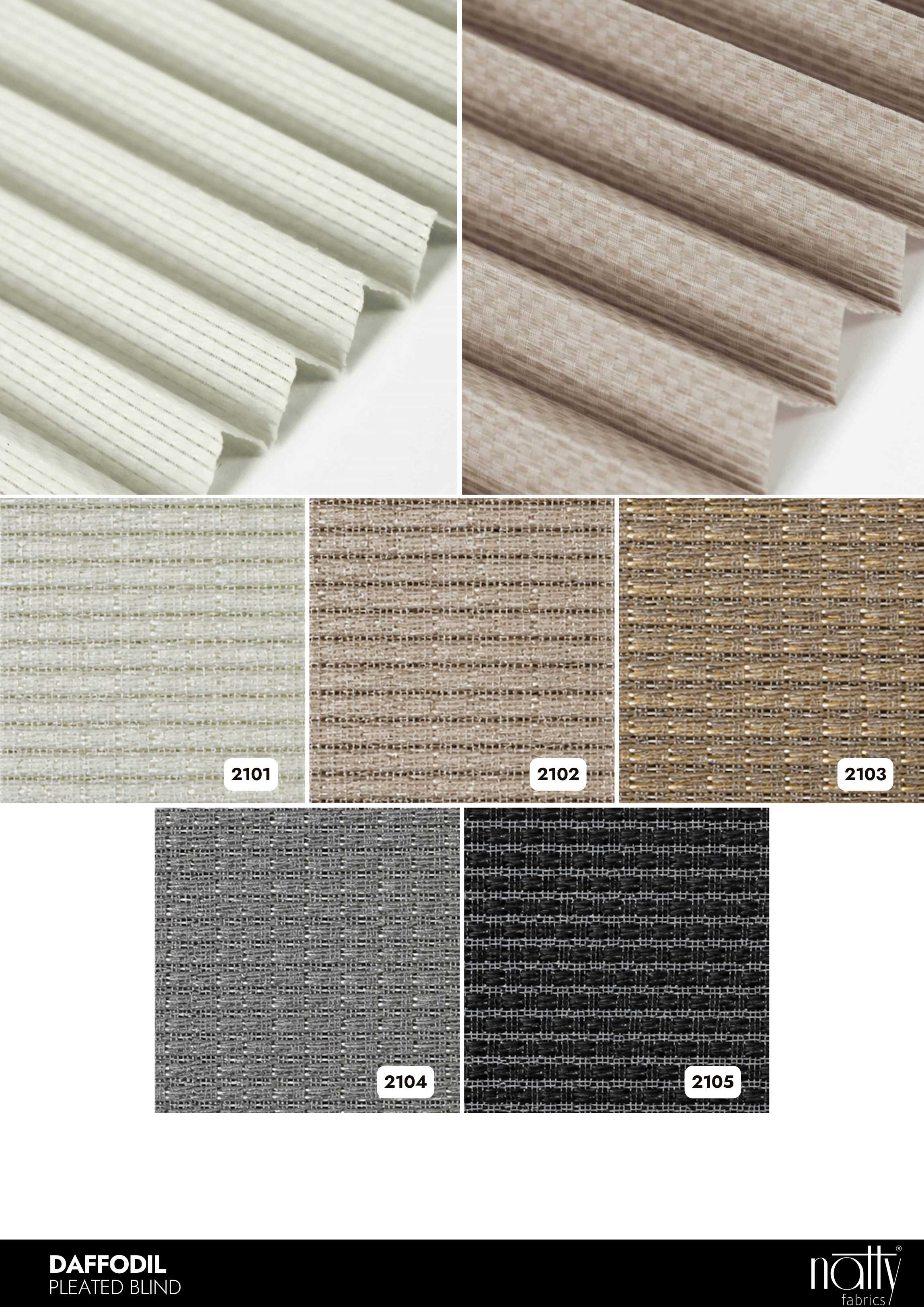 Daffodil Pleated Blinds