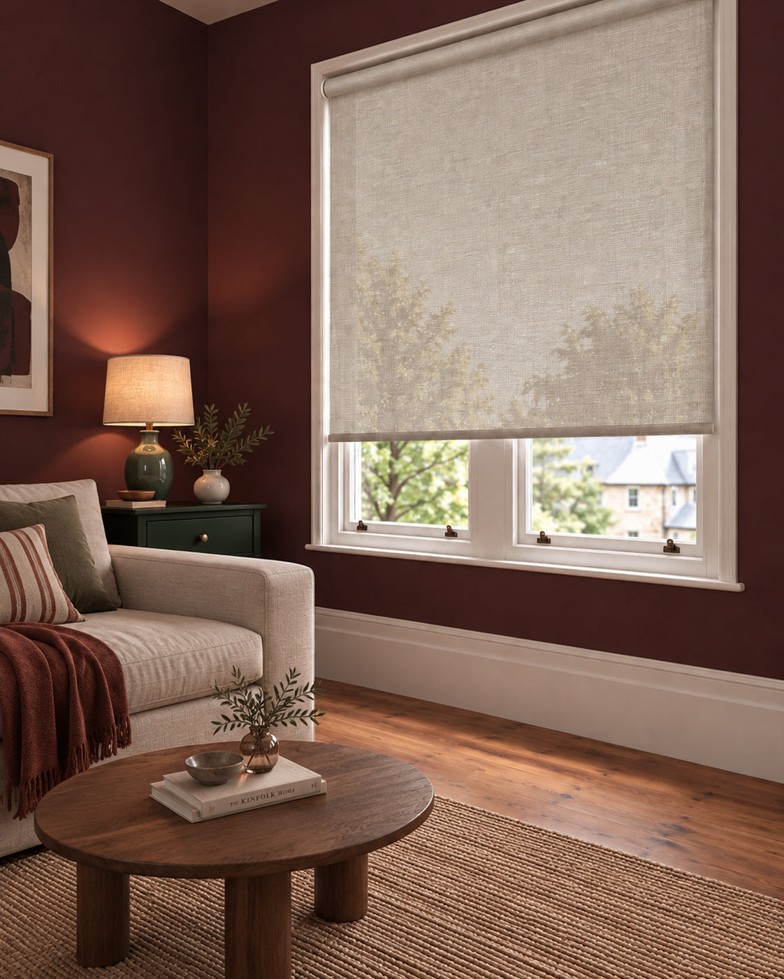 Screen roller blind fabric