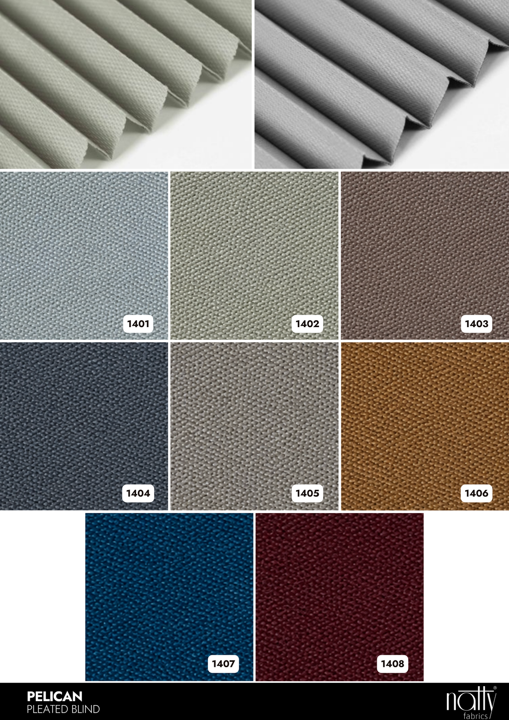 Pelican Pleated Blind