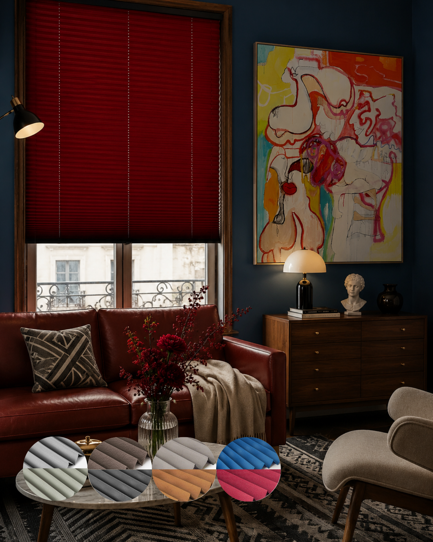 Pelican Pleated Blind