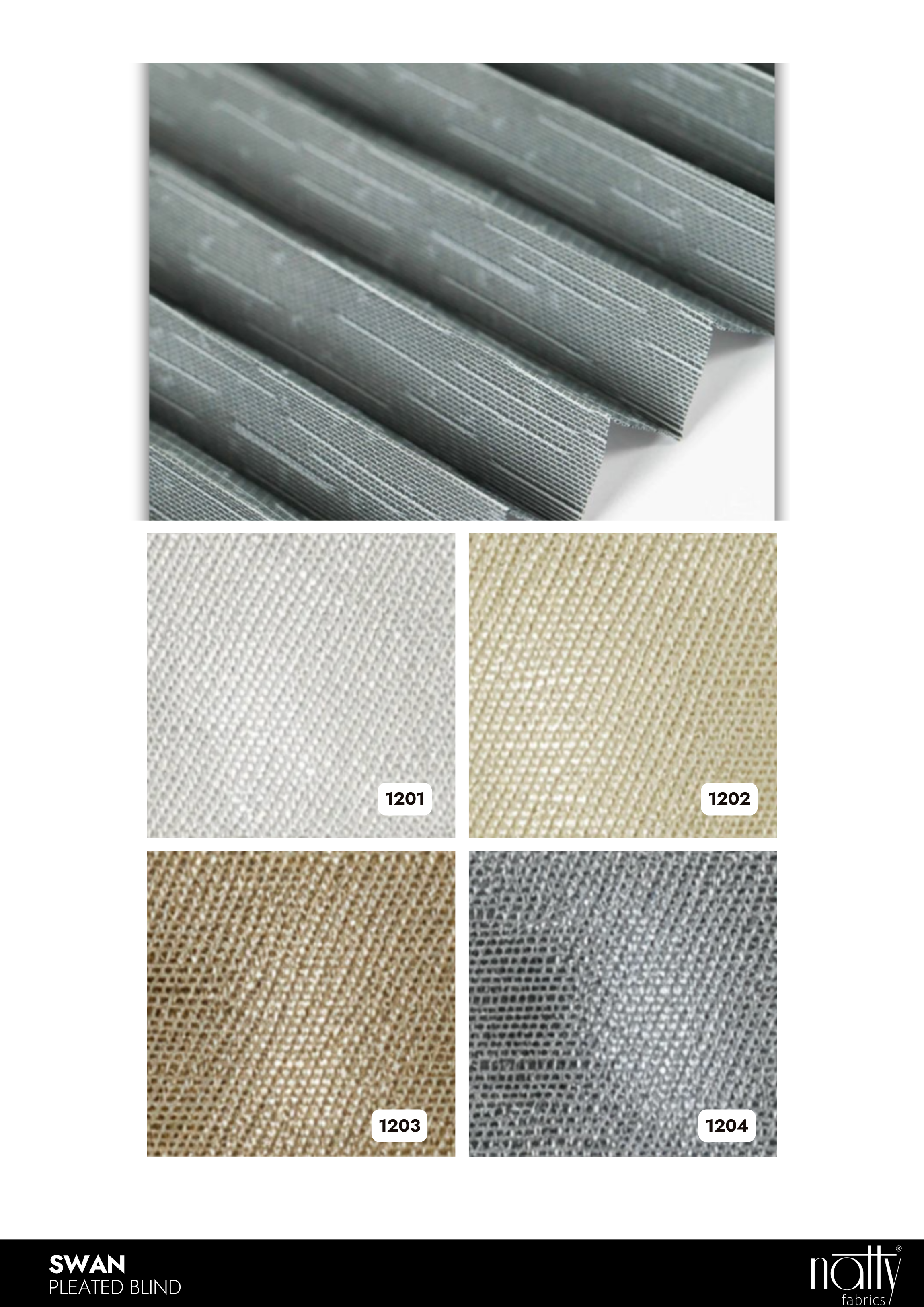 Swan Pleated Blind